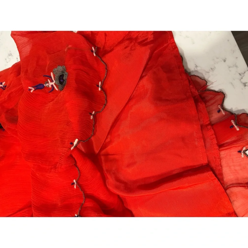 Free People Embroidered & Beaded Tunic Dress - Size Medium - Picture 10 of 14